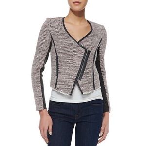 REBECCA TAYLOR Cutaway Tweed Jacket